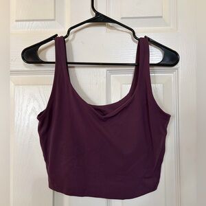 CRZ YOGA Deep Purple Crop Top